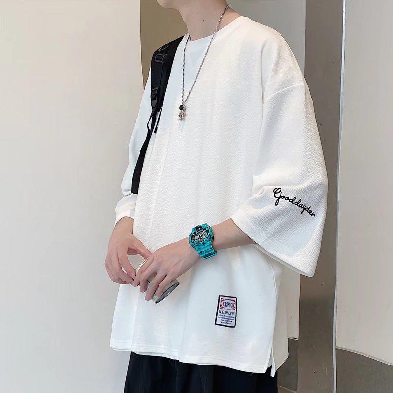 Men's 2023 Trendy Seven-Sleeve Short-Sleeve Loose T-Shirt