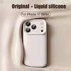 Hochwertige Flüssigsilikon-Schutzhülle für iPhone 17 Air 16 15 14 13 12 11 Pro Max Plus 16E 17 Pro Max Kameraschutz Matt Weiche Abdeckung