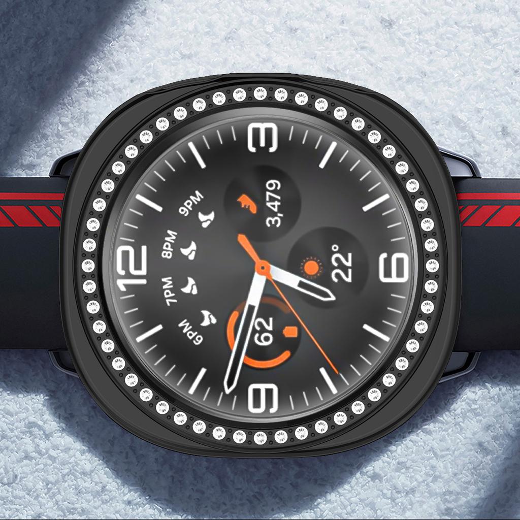 Diamond Case+ Glass For Samsung galaxy watch 8 40mm 44mm Accessories PC Protective Bumper shell for galaxy watch 8 cover