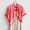 Versatile cashew nut imitation silk high-end large square scarf silk scarf printed shawl decorative scarf sunscreen scarf headscarf scarf