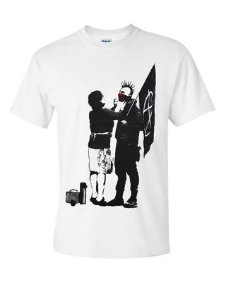 NY Banksy Punk Mamma T-skjorte Graffiti Kunst Urban Kunst Anarki Lydighet Unisex Topp