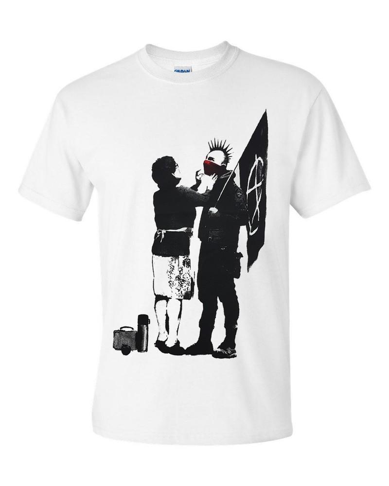 NEW Banksy Punk Mum T Shirt Graffiti Art Urban Art Anarchy Disobey Unisex Top