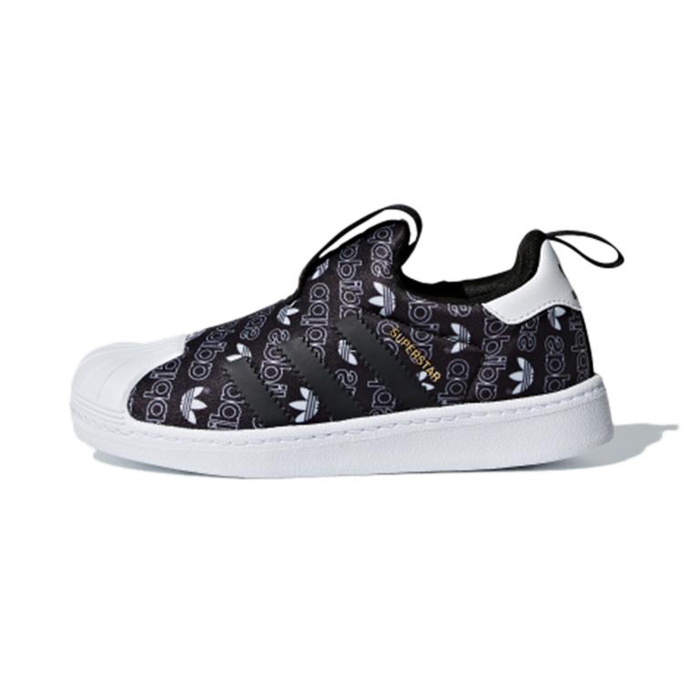 

Adidas Originals SUPERSTAR 360 C Leather Casual Abrasion Resistant Low top Skateboard Shoes Black White B75608 33
