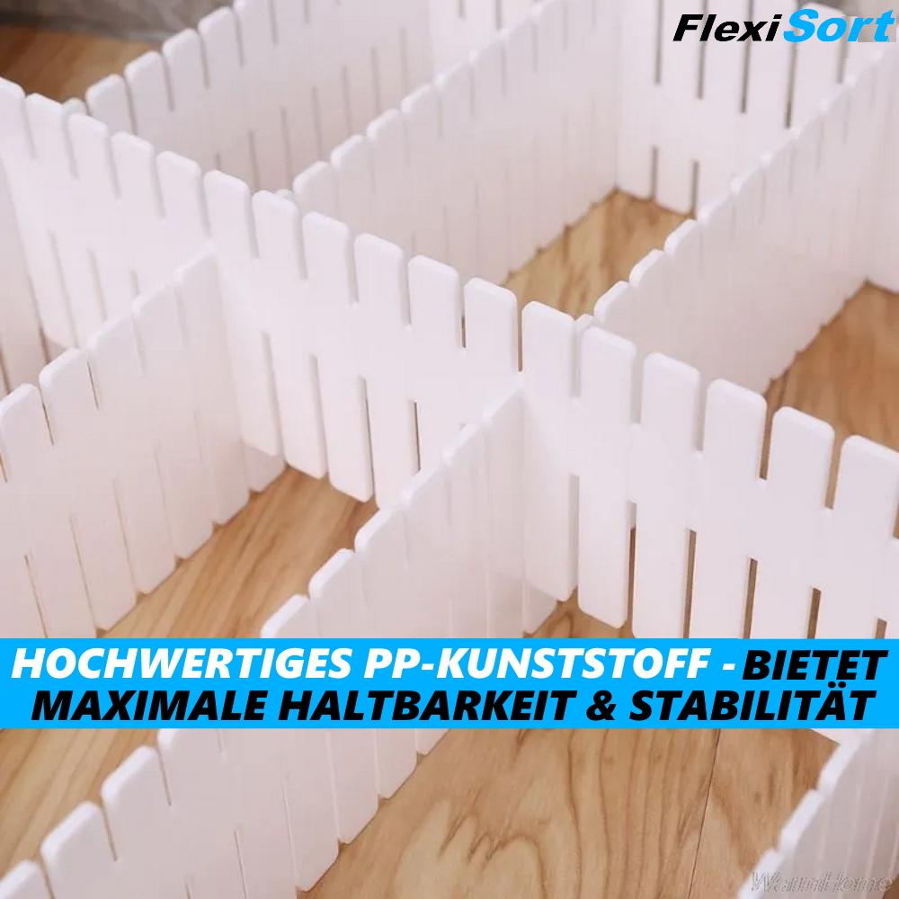 FlexiSort Drawer Dividers, Drawer Dividers, Drawer Compartment Dividers, Organizer, 4 Pieces