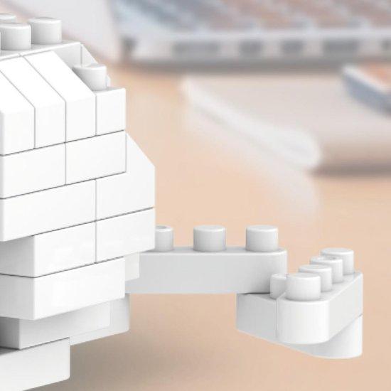 Nanoblock White Cat D (698-A9dr)