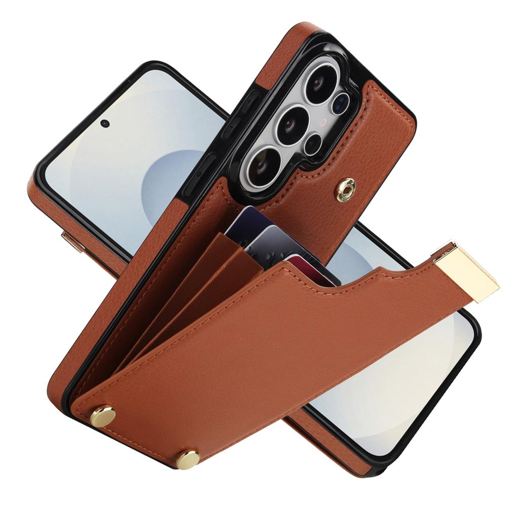 Luxury Leather Wallet Case for Samsung Galaxy S23 S24 S25 S26 Ultra Plus A56 A55 A15 A54 Card Holder Phone Cover Protective Case