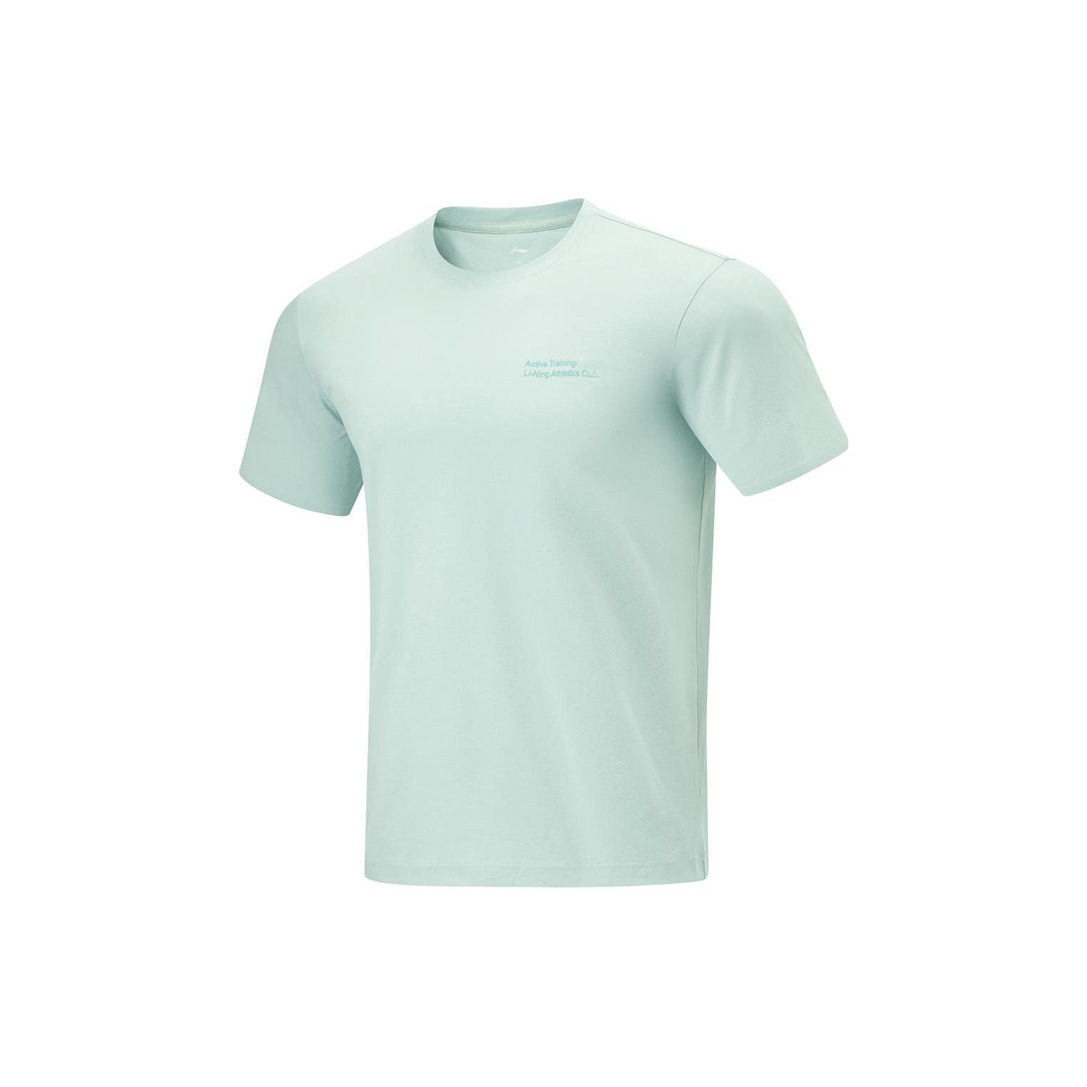 Li Ning T Shirt Men s Light Cyan Green ATSU587-1 S