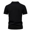 Sommer Neues Hirsch Besticktes POLO Herren Revers V-Ausschnitt Poloshirt