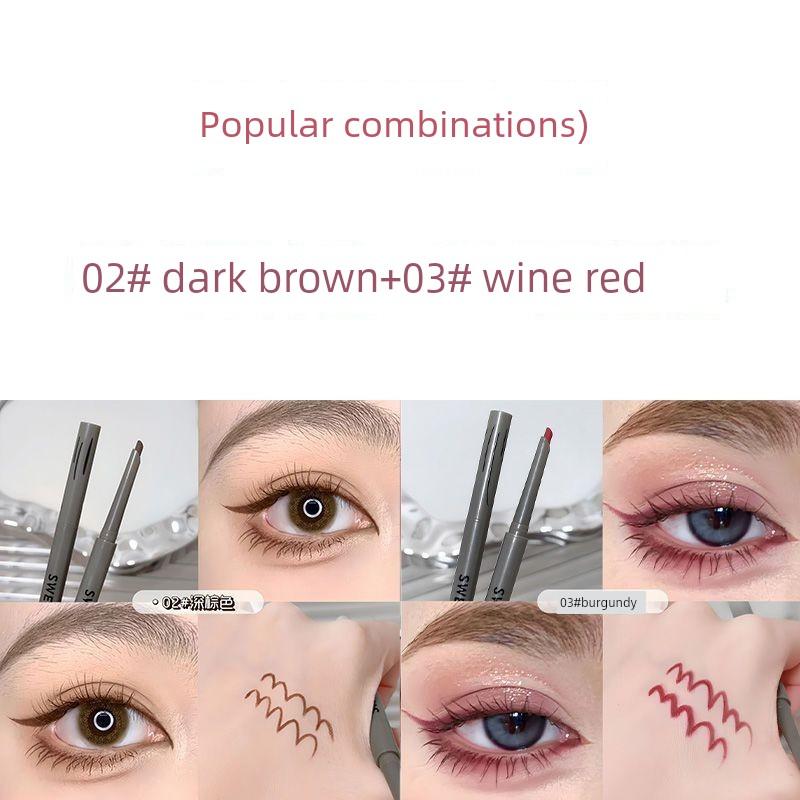 Red Fox Eyeliner! Blade Eyeliner Not Smudge Waterproof Sweat-Proof Long-Lasting Extremely Thin Eyelid Down To Crouching Silkworm