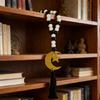 Eid Mubarak Wooden Beads Garlands with Acrylic Moon Pendant Tassels Ramadans Islamic Hanging Ornament Muslims Party Decors