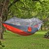 Portable Double Hammock with Mosquito Net - Quick Open Nylon Camping Swing