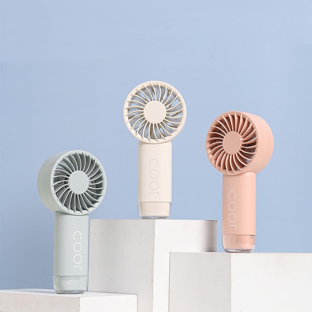 Outdoor Strong Wind Mini USB Rechargeable Handheld Fan with Brushless Motor High Speed Color Box Packaging
