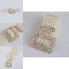 Artificial Pearl Waist Chain With Square Needle Buckle Design For Elegant Summer And Autumn Looks