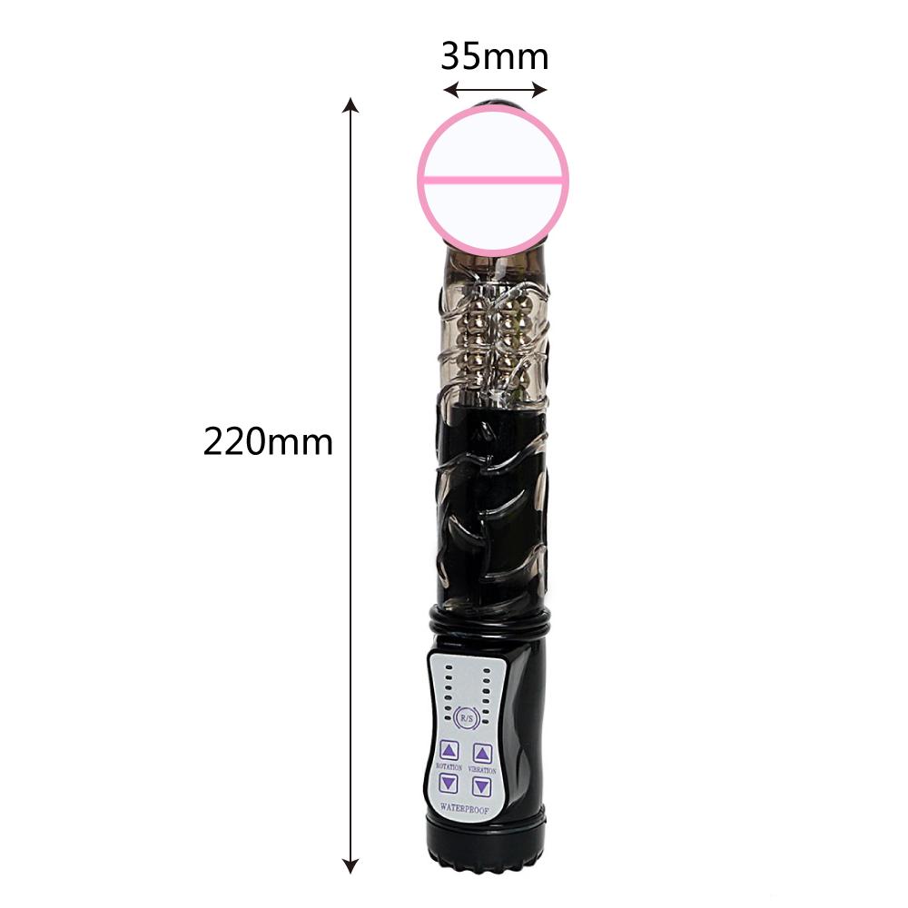 22cm Automatic Rotating Vibrators For Women Vaginal Stimulator Anal Plug Big Dildos Female Masturbator Artificial Penis Sex Toys