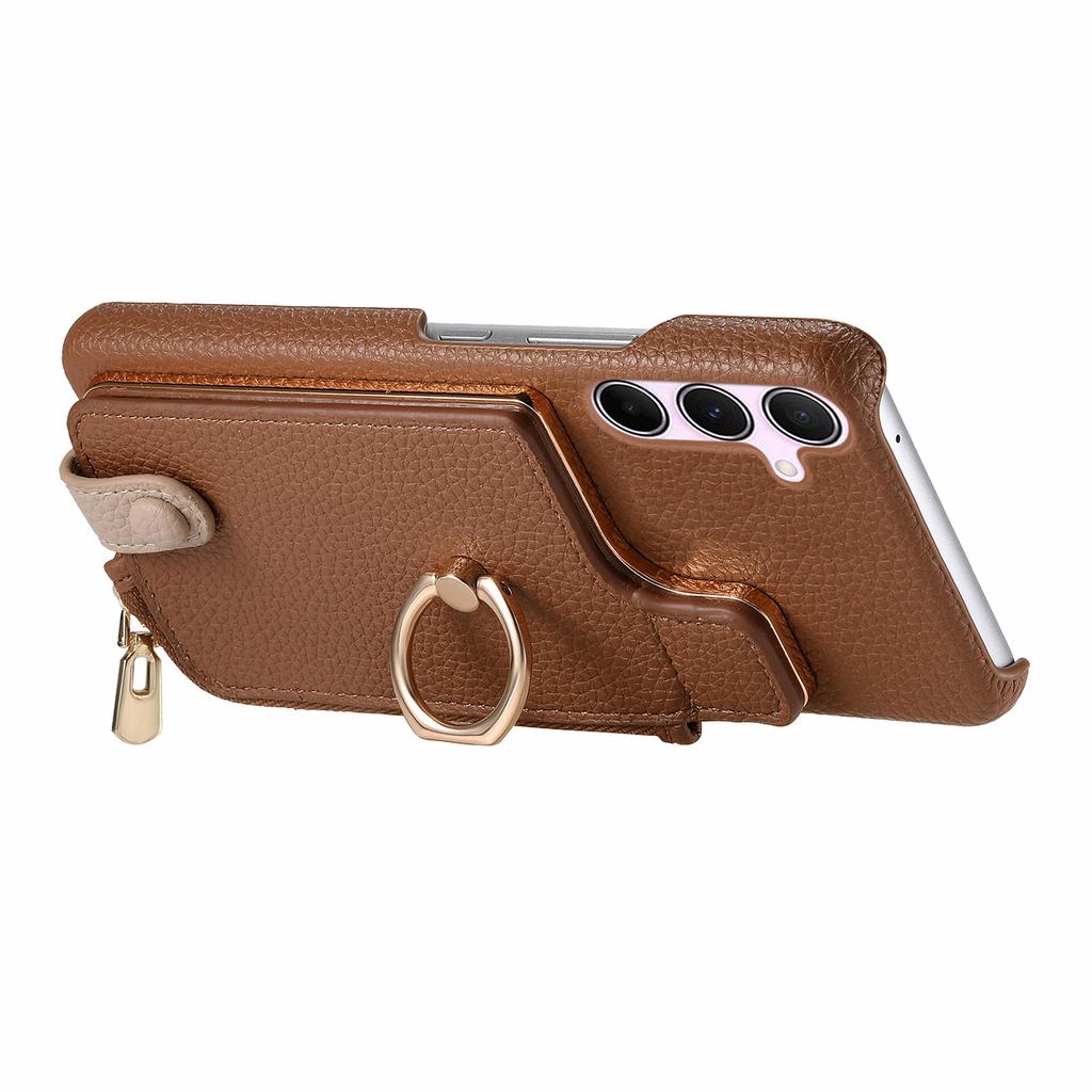 Y3 for Samsung Galaxy A55 5G Case RFID Blocking Phone Wallet Cover Supports Magnetic Car Holder
