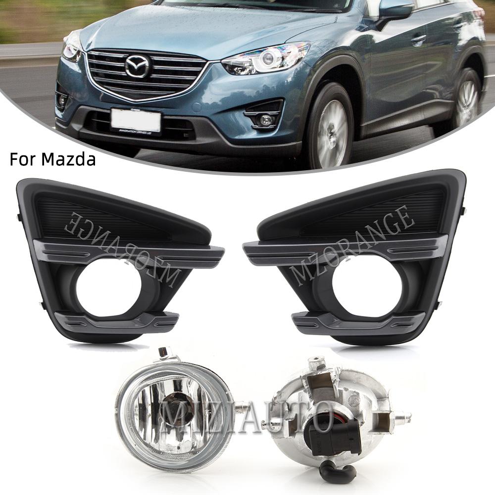 

Для MAZDA CX5 Для CX-5 2015 2016 2017 Авто Передний бампер Галогенная противотуманная фара Крышка противотуманной фары Безель Капот Автомобильный свет