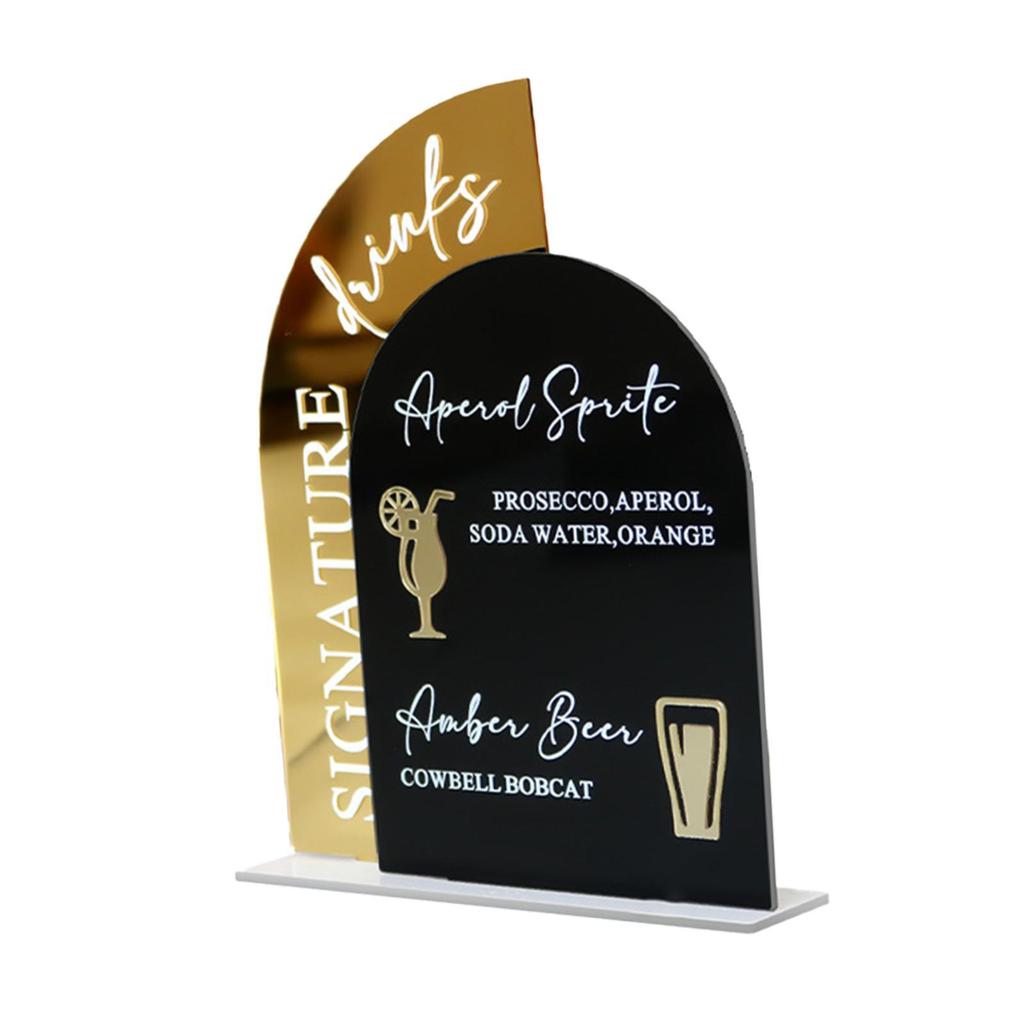 Acrylic Wedding Sign Birthday Please Sign Our Guestbook Restaurant Special Event Modern Ornament Guest Book Sign with Base