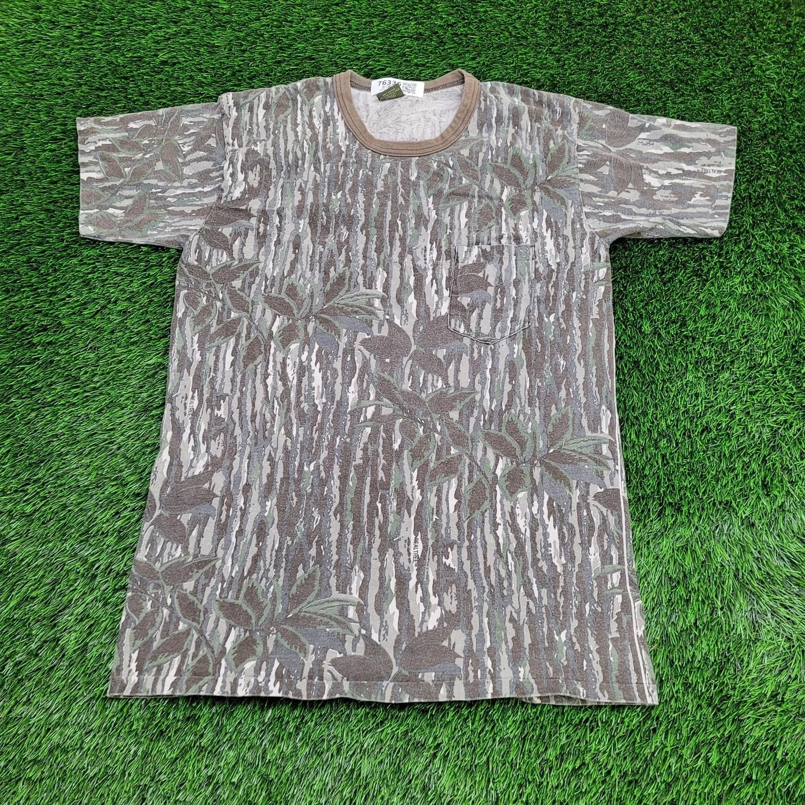 

Vintage 90s Spartan RealTree Shirt Large 21x31 Brown Green M