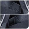 For 2024 2025 Tesla Model 3 Highland Rear Trunk Organizer Side Storage Box Boot Mat Bins TPE Flocking Lids Cover Car Accessories