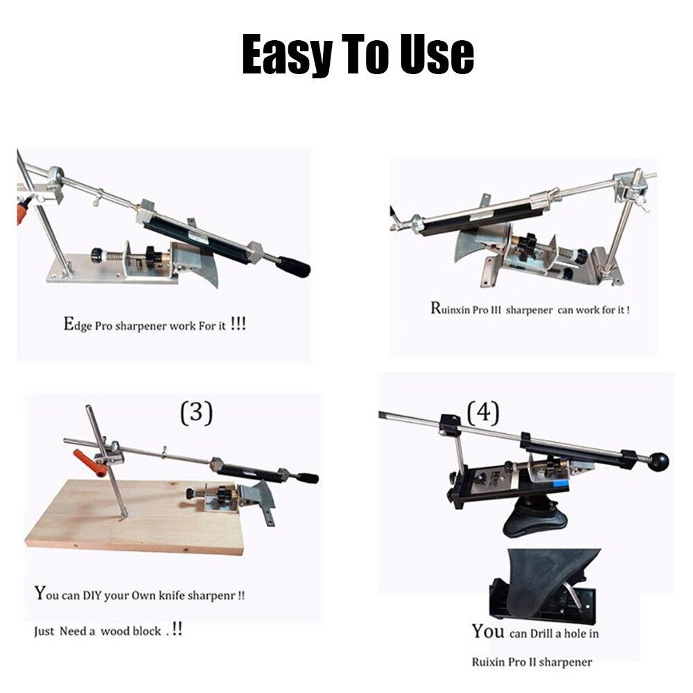 Metall 360 graders vändklämma för hemkök DIY Knivblad Fixerad eggvinkel Slipare Virvelklämma