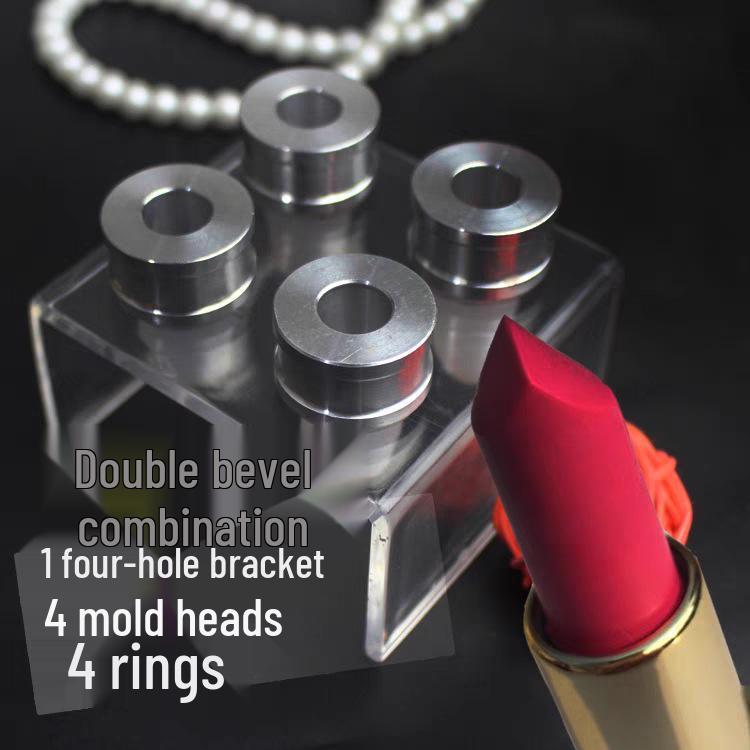 DIY 4-Cavity Lipstick Mold - 12.1mm Diameter, Silicone Pacifier & Chocolate Baking Mold