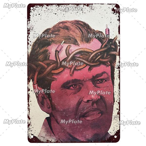 Science Fiction Film Poster Metall Zeichen Vintage Plaque Zinn Zeichen Platte Wand-dekor Für Club Mann Cave Kunst Malerei film