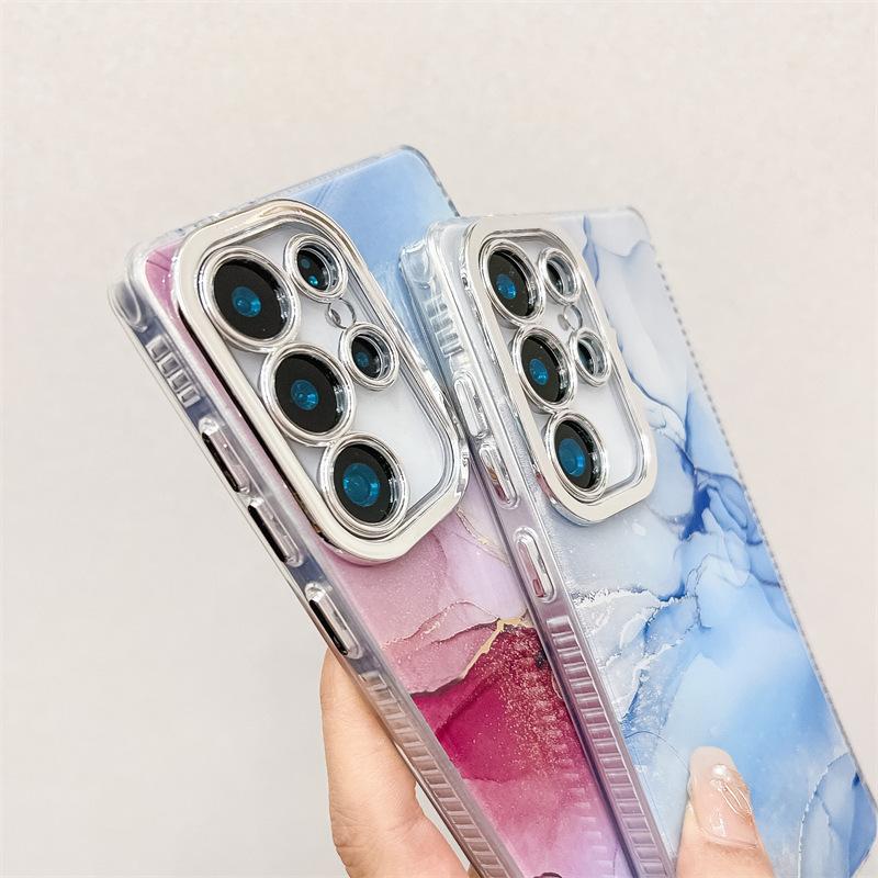 Creative Marble Double-sided Imd Hard Case S11Ultra Fine Hole Mobile Phone Case S11FE/A11A11A11A11
