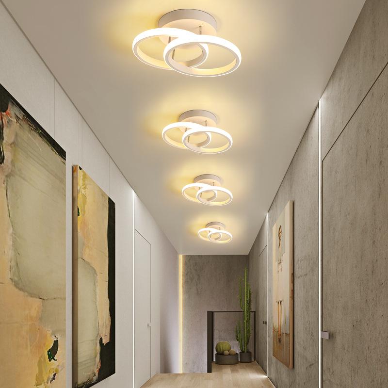 Modern minimalist corridor lights, LED corridor lights, creative entry, entrance hall, dressing room, exposed ceiling lights