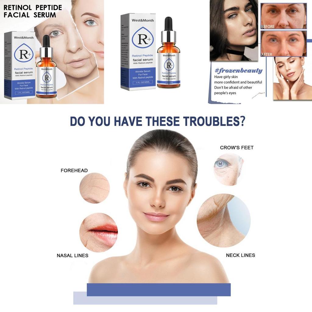 West Month Retinol Facial Serum For Brightening Hydration And Firming Skin 30ml