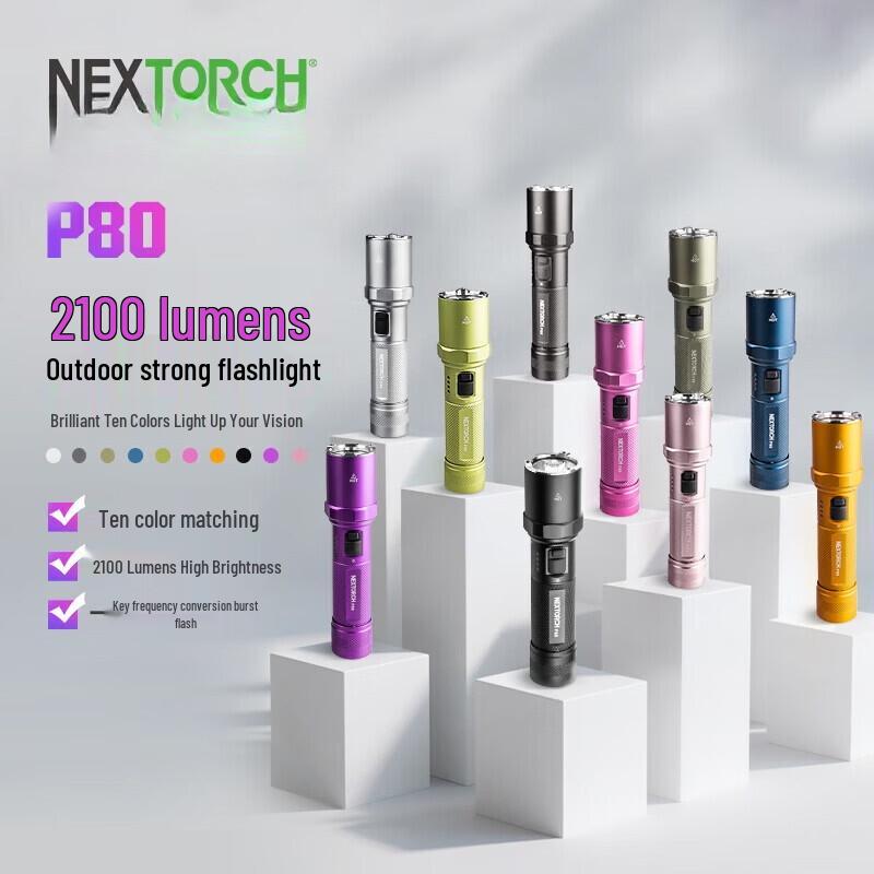 NEXTORCH P80 High Brightness Rechargeable Flashlight