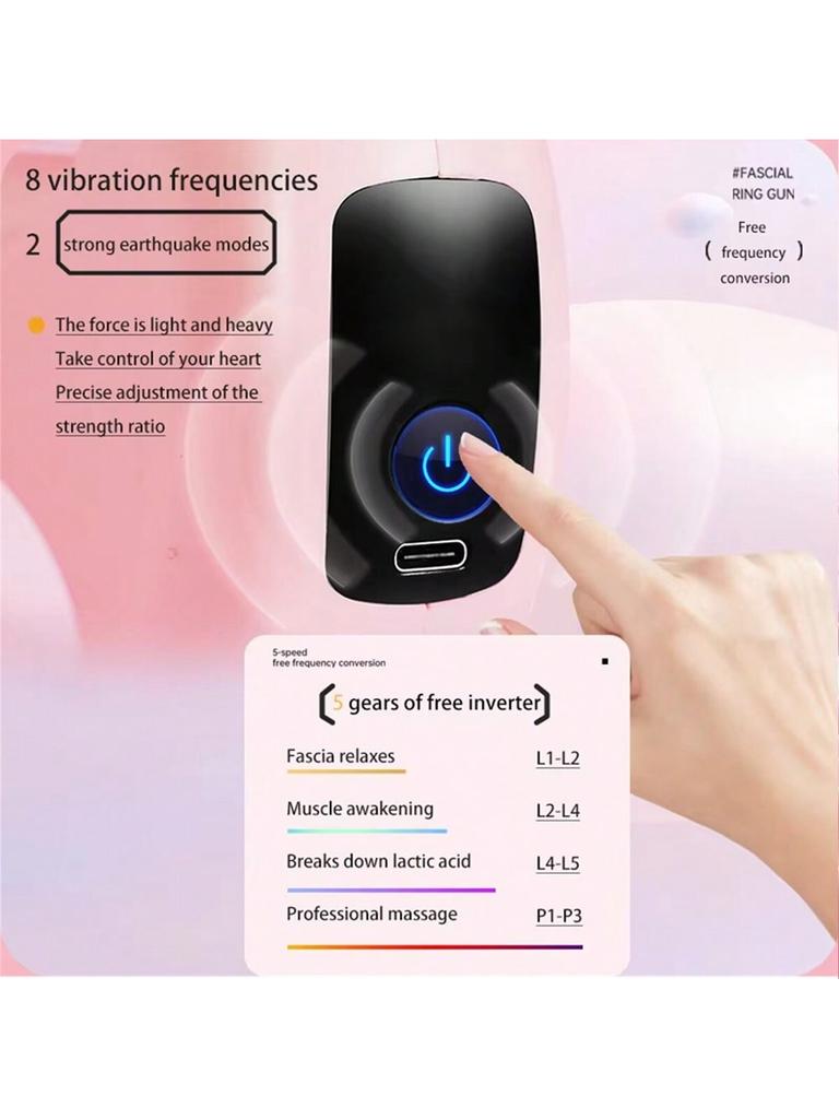 Fascia Ring Massager Professional grade vibration fat burning machine Yoga ring fascia gun fitness equipment Muscle massager
