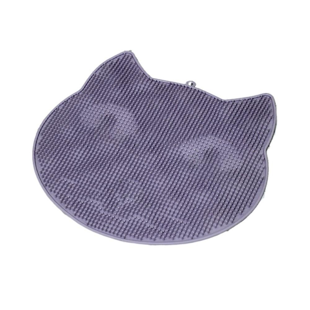 Cat Shaped Bathroom Non Slip Pad Cartoon Floor Mat Shower Foot Scrubber Mat  Washroom