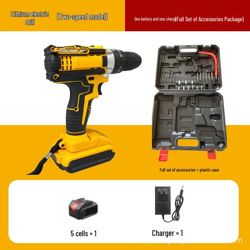 High Torque Lithium Battery Brushed Impact Drill with Three Functions