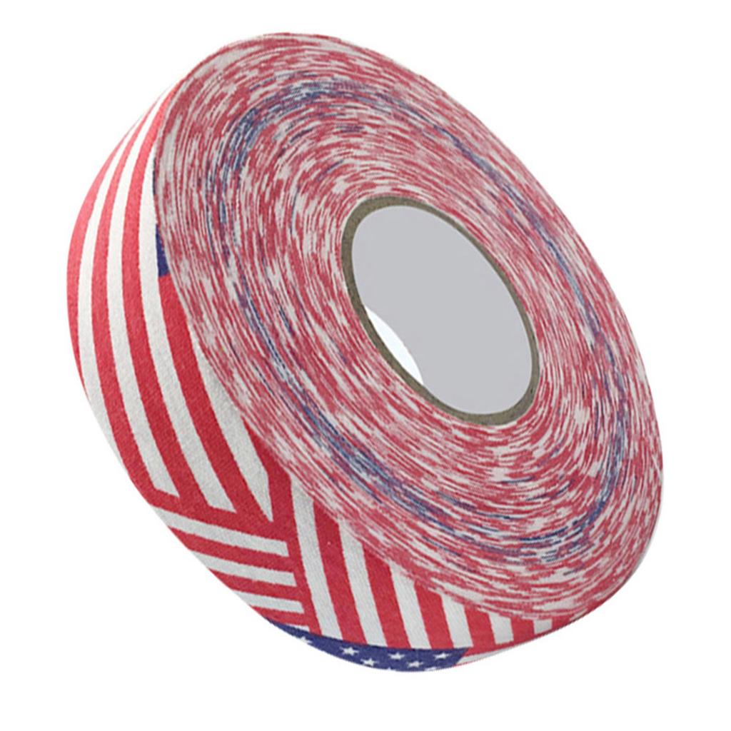 2.5cmx25m Hockey Protective Tape Sport Badminton Pole Pads Hockey Stick Tapes Stars & Stripes