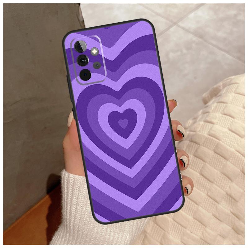 Purple aesthetic For Samsung Galaxy A12 A32 A52 A22 A16 A26 A36 A56 A06 A55 A35 A15 A54 A34 A14 A13 A53 Case