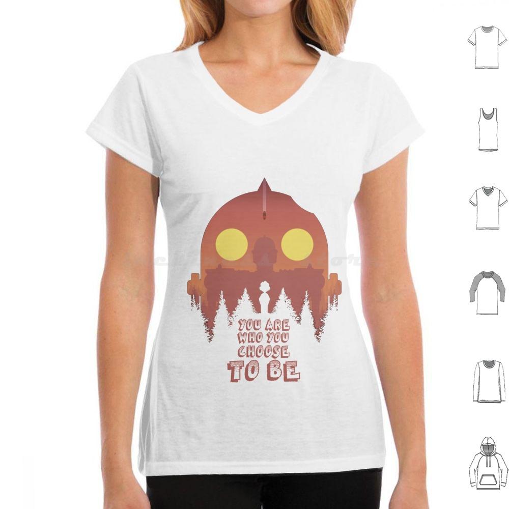 

You Are What You Choose To Be T Shirt 6xl Cotton Cool Tee Iron Giant Comic Movie Cartoon Animation Pointillism Bros Film Vin 3XL