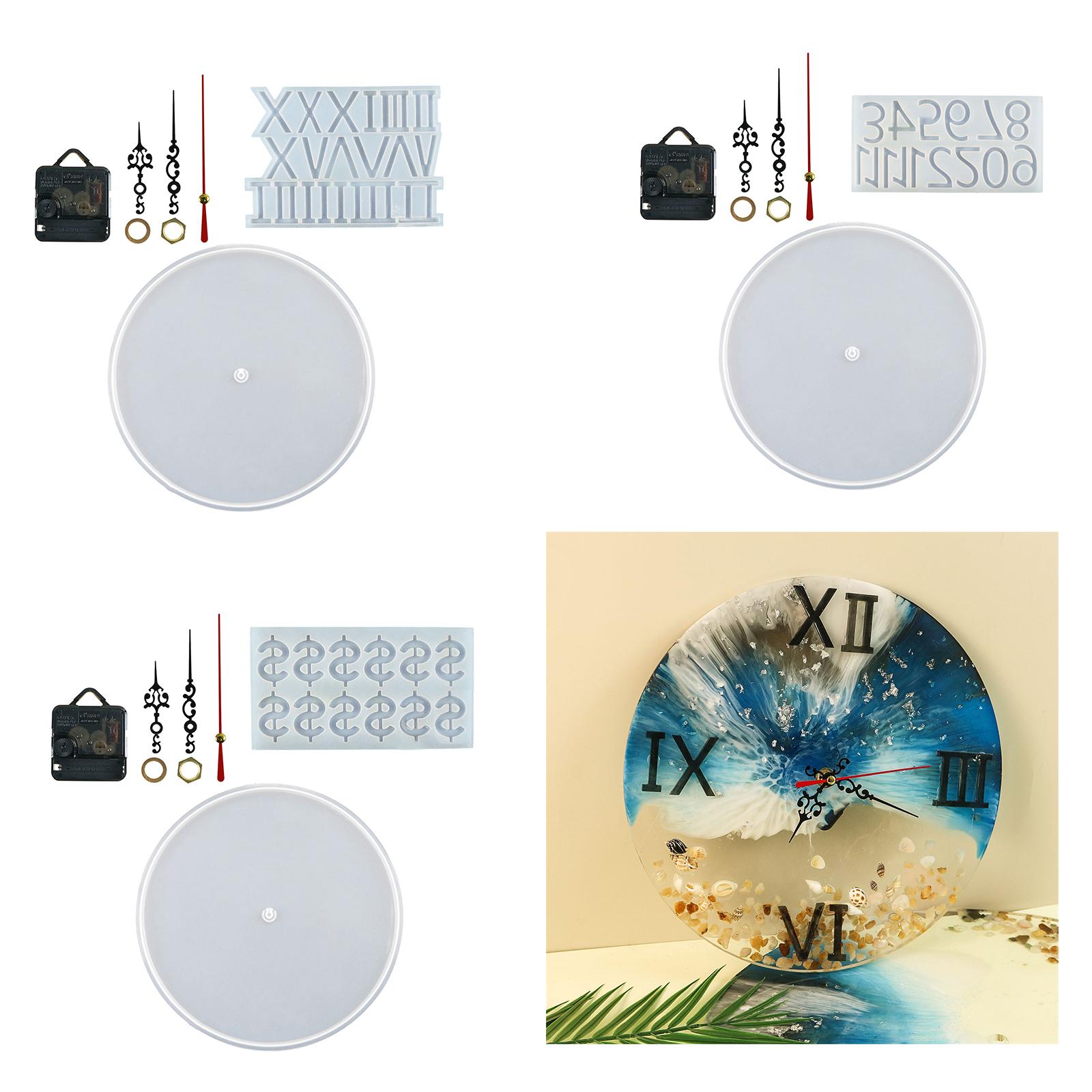 

Прочная силиконовая форма для маятника часов, уникальная смоляная форма для изготовления маятника часов, очаровательный набор силиконовых форм для изготовления часов