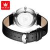 OLEVS Ultra Thin 6.5mm Top Original Quartz Watch for Men Minimalist Fashion Luxury Brand Waterproof Men's Watches 5869