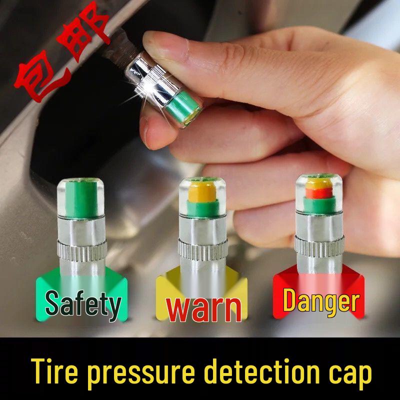 Explosion-Proof Tire Pressure Monitoring Valve Caps for Sedans