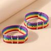 Chic Rainbow Bracelet  Unisex Gift-Ready for Men & Women  Casual Sensitive Skin Friendly No Plating