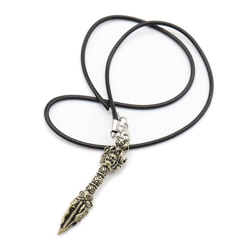 Kurita's Specialty Buddhist Statue [Honbutsu] Copper Buddhist Altar Implement, Mini Dokko Vajra, 5cm, Three-Faced Wrathful Deity, Esoteric Buddhist