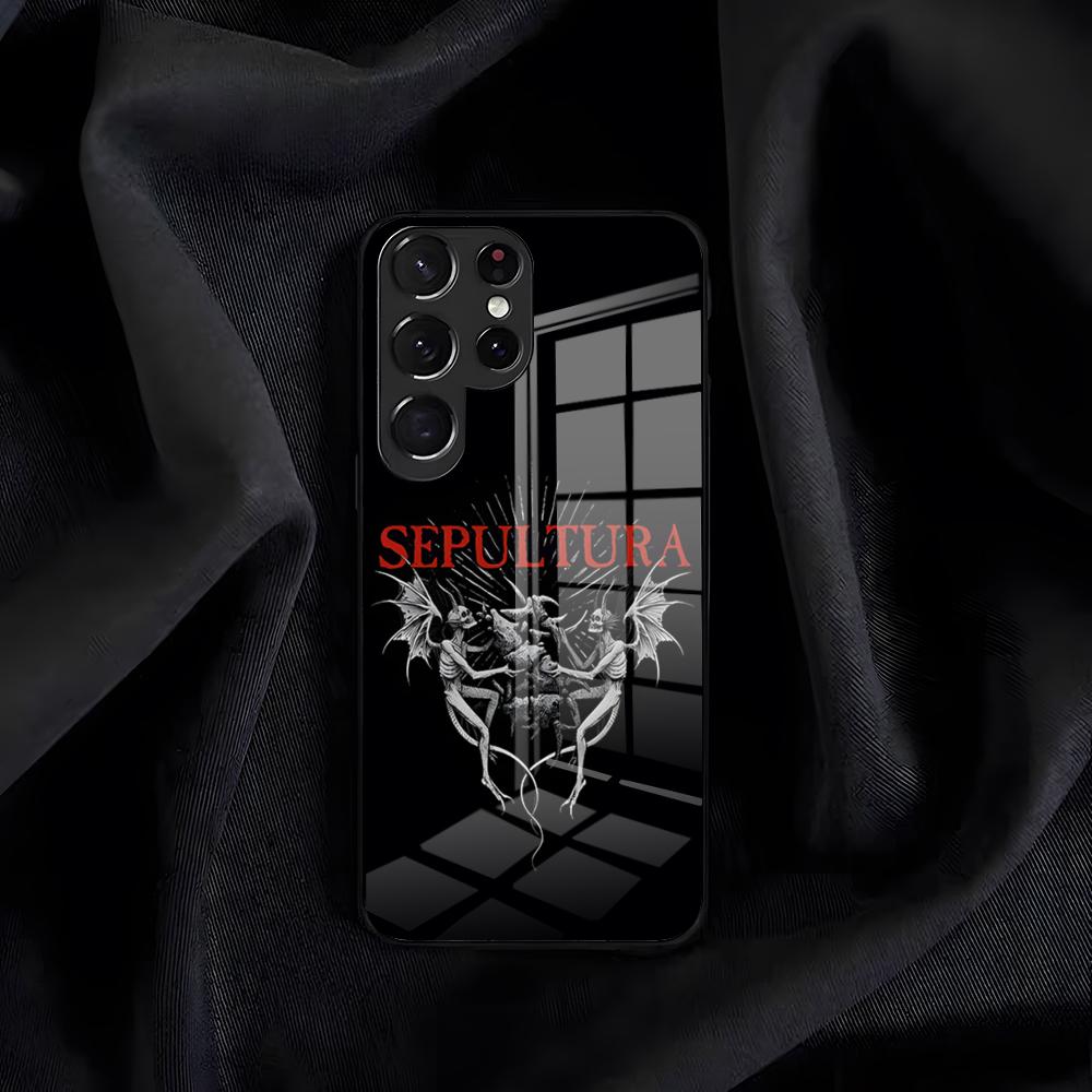 Sepultura Band Phone Case For Samsung S26 S25 Edge S24 S23 S22 S21 S20 Ultra Plus FE Glass Cover