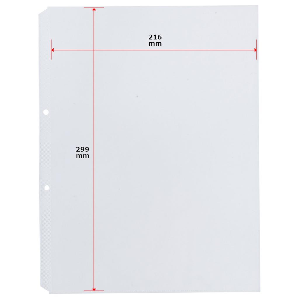 KOKUYO Clear File Refill Paper (No Inserts) 2-Hole A4 Vertical RA-GT880-5