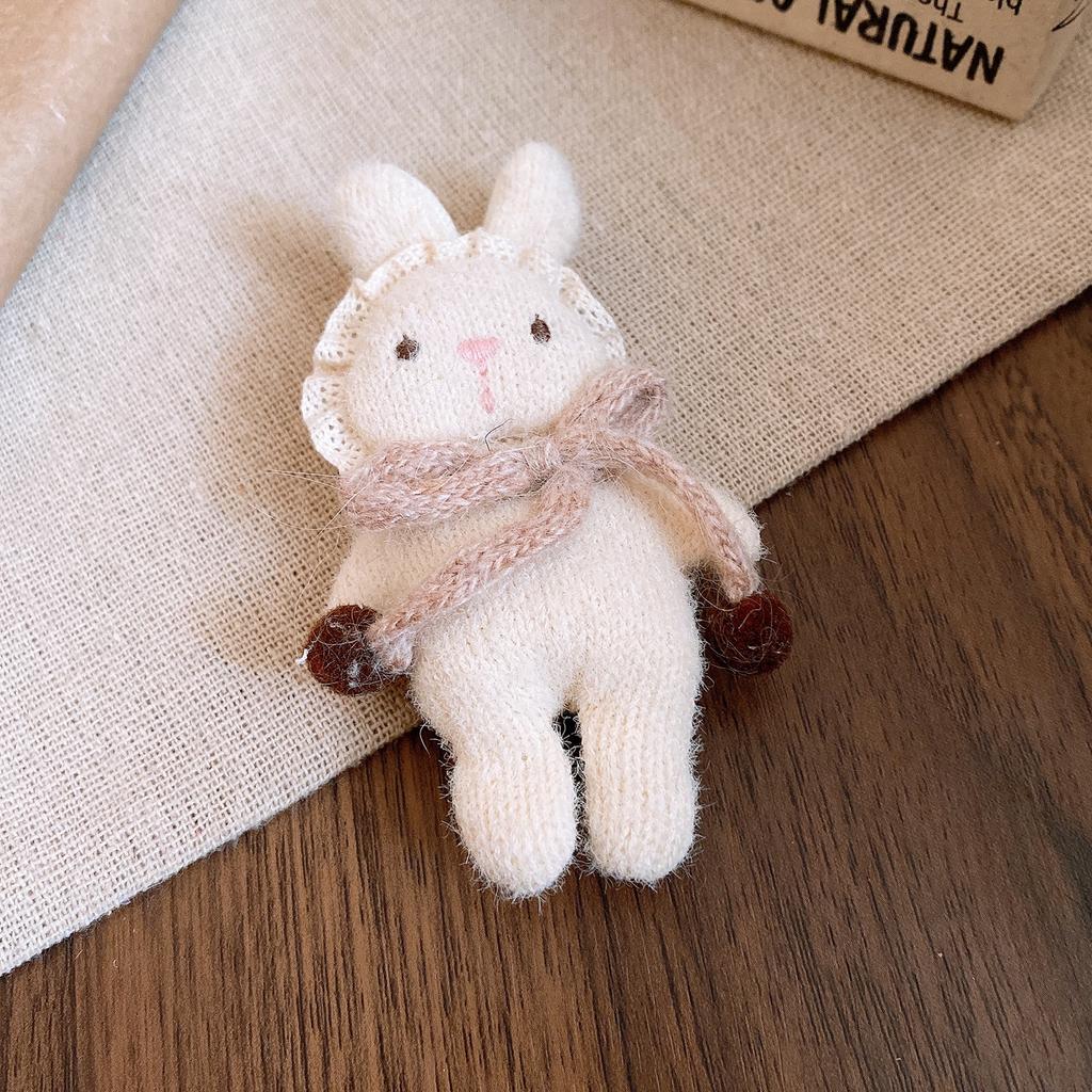 Cartoon Cute Fabric Plush Bear Brooch Pin Accessories Design Sense Clothing Accessories