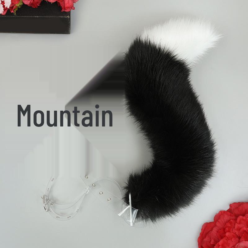 Fox Ears & Tail Cosplay Set - Halloween Beast Yokai Headband & Plush Accessory