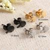 Punk Cool Stainless Steel Ear Jewelry Studs Earring Women Man Cute Small Finger Hand Studs Earrings