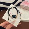 Xiaohongshu Black & White Cat Head Couple Bracelet – Cute Gift for Best Friends