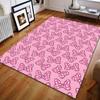 Cute Pink Bow Pattern Carpet for Bedroom Living Room Bedside Sofa Floor Mat Modern Home Decor Area Rug Luxury Gift