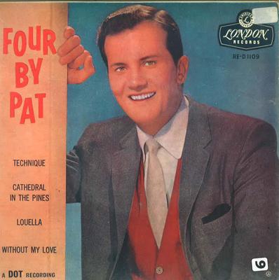 7inch Record PAT BOONE - Four By Pat RED1109 London Records 1957 UK Pop Used