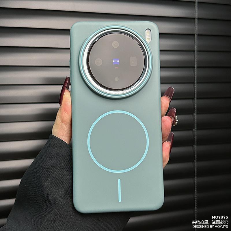 Applicable to vivox111 mobile phone case new magnetic suction vivo x111pro large hole x111pro mini ultra-thin grinding
